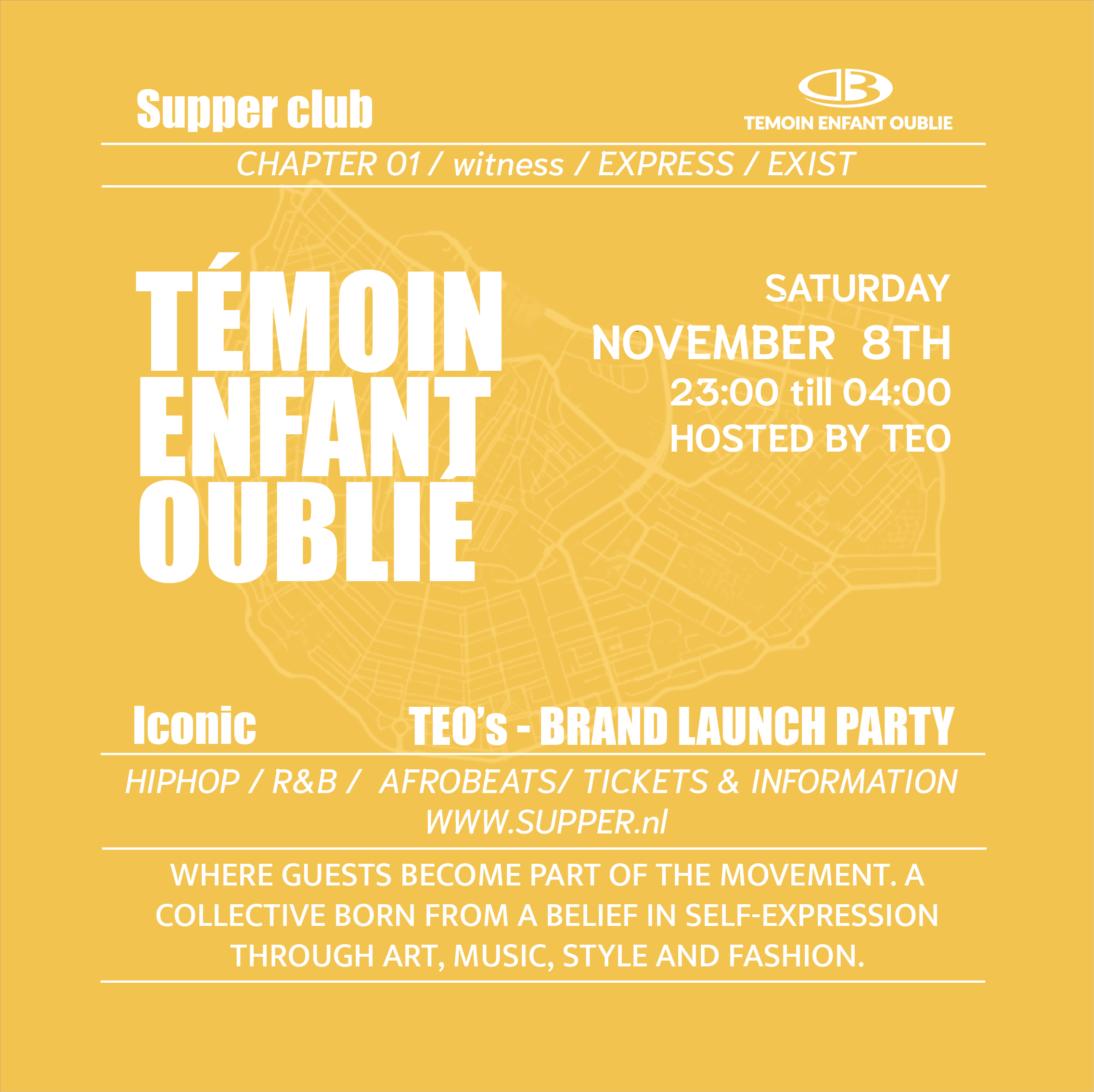 Witness the Launch - TEO Official Launch Event Poster